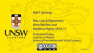 Dr Richard Dunley War Law amp Diplomacy Mine Warfare [upl. by Anyl754]