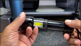 Rechargeable Flashlight 900000 High Lumens [upl. by Regina]