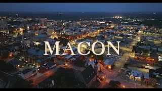 MACON Georgia  4K Drone Tour [upl. by Pudendas170]