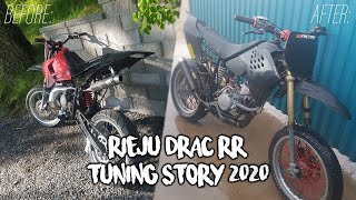 Rieju Drac RR 86cc  Tuning Story 2021 [upl. by Grantland]