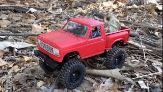 Proline Ambush 4x4 RC  125 scale RC crawler in Forest action  1979 Ford F150 4x4 [upl. by Ernie]