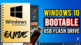 How To Create Windows 10 Bootable USB Flash Drive  Windows 10 USB Installer [upl. by Airdnaed586]