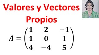 VALORES y VECTORES propios de una matriz 3x3 ejercicios resueltos  EIGENVALOR y EIGENVECTOR [upl. by Lavine862]