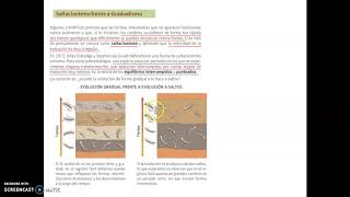 EVOLUCIÓN 6 GRADUALISMO Y SALTACIONISMO [upl. by Lauder273]