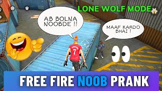 Free Fire Noob Prank in Lone Wolf  Character Selection Choose a character with low healthminimal [upl. by Lilaj]