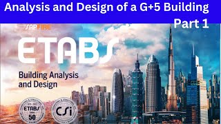 Analysis and Design of a G5 building using ETABS 21 Part 1 [upl. by Enitsrik260]