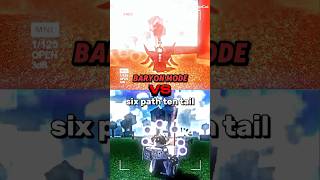 Baryon mode vs six path ten tail roblox ninjatycoon 1v1 vs [upl. by Ainel]