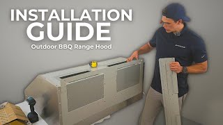 How To Install Your Outdoor Range Hood New Proline BBQ Series  BBQ Ultra [upl. by Lorianna]