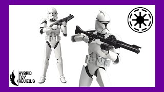 Bandai Star Wars Clone Trooper Model Kit Review [upl. by Dustman818]