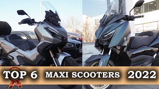 300cc  400cc TOP 6 Maxi Scooters for 2022 [upl. by Ellebana]