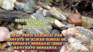 BATU CINCIN BERLIMPAH DI ALIRAN SUNGAI DALAM HUTANbatuakik [upl. by Colville862]