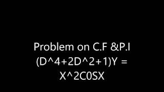 Problem on CF amp PI D42D21Y X2COSX [upl. by Wolfram]