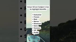 ValueDriven Subject Lines to Highlight Benefits [upl. by Pax]