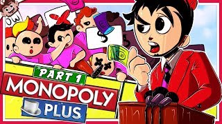 PRESIDENT of MONOPOLY  New Friends to Swindle Monopoly Plus  Part 1 [upl. by Flodur]