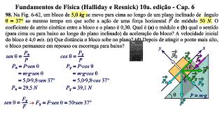 Aula 98  Fundamentos de Física Halliday e Resnick 10a Edição  Cap 6 [upl. by Binette]