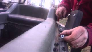 Argo Boat Motor Mount Install [upl. by Naik391]