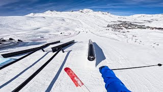 One run in Tignes World Cup course [upl. by Gotthelf]