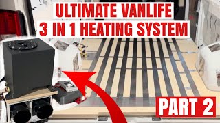 Installing DIY Radiant Hydronic Heated Floors with VanLife Tech Part 2 [upl. by Sliwa]