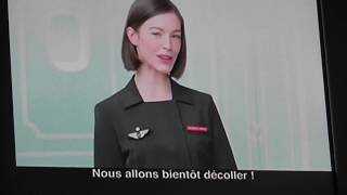 Preflight Safety briefing in Airbus A380 Air France [upl. by Geis]