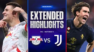 RB Leipzig vs Juventus Extended Highlights  UCL League Phase MD 2  CBS Sports Golazo [upl. by Nilad64]