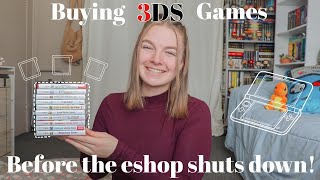 3DS Games I Bought Before The Eshop Shuts Down [upl. by Oine424]