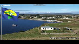 Chatham Islands Territorial Flag and Territorial Anthem [upl. by Ashlan603]