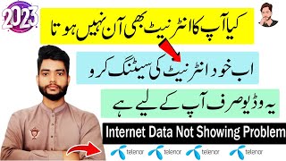 Telenor Sim Data Not Working  Create Telenor Internet Settings  Fast 3G 4G 5G APN Settings Create [upl. by Rehposirhc955]