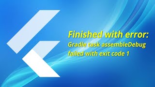 Flutter Gradle Task Error Fixed Gradle task assembleDebug failed with exit code 1  Riz App Studio [upl. by Aneetak]