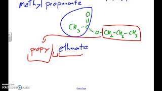 Organic Chemistry  Naming Esters [upl. by Maudie746]