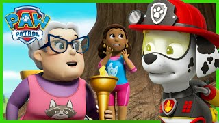 Ultimate Fire Rescue Pups save the Adventure Bay Games  PAW Patrol Cartoons for Kids Compilation [upl. by Kenweigh]