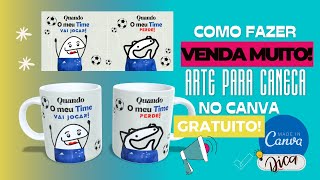 COMO CRIAR ARTE PARA CANECA NO CANVA I SUBLIMAÇÃO EM CANECAS [upl. by Winne]