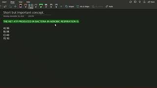 Why are there 38 ATPs produced in bacteria rather than 36 during Aerobic Respiration [upl. by Einnoc196]