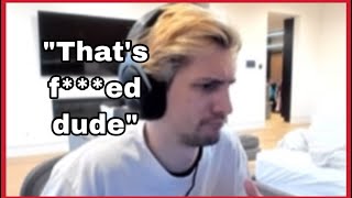 xQc Reacts to the GsxrClyde Drama [upl. by Breen]