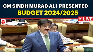 🔴LIVE CM Sindh Murad Ali Shah Presented SIndh Budget 20242025  The Express Tribune [upl. by Inasah]