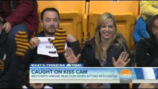 NBC quotToday Showquot on Gophers Kiss Cam Sign [upl. by Haonam]