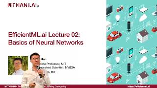 EfficientMLai Lecture 2  Basics of Neural Networks MIT 65940 Fall 2024 Zoom recording [upl. by Burnett]