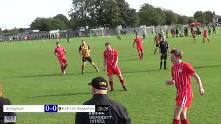 Hull City Supporters V Springhead 1st half 29th September 2024 [upl. by Tati]