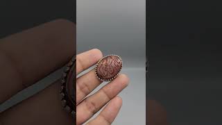 Natural AgateAqeeq  Iran Silver Ring agate agatestone gemstone gemstones gems agates gem [upl. by Weitman529]