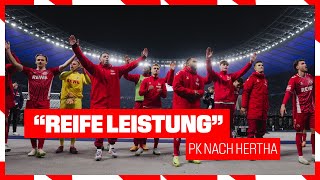 quotGelungene Präsentation der Jungsquot  Pressekonferenz nach Hertha  Hertha BSC  1 FC Köln 01 [upl. by Lucie]