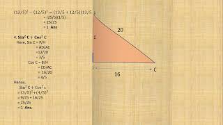 Concise Maths Class 9th Trigonometrical Ratios Ex 22A Q5678 solution [upl. by Dodson]