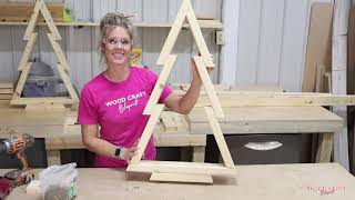 How to Build a Wood Christmas tree from 2x4 lumber 3 foot tall [upl. by Ching]