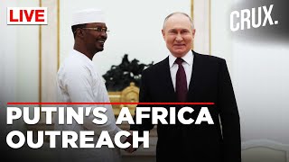 Putin Hosts Chad Junta Leader amp President Mahamat Idriss Deby In Moscow As Russia Ups Africa Profile [upl. by Gnoz229]