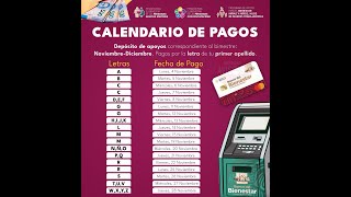 🤑ULTIMO CALENDARIO OFICIAL 2024 DE LAS PENSIONES DEL BIENESTAR😱🥳 [upl. by Drusy]