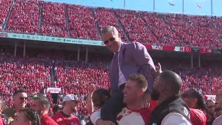 Urban Meyer 2014 Ohio State national championship team honored during game [upl. by Afaw830]