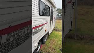 Honda generator powering my caravan aircon automobile caravan camping van [upl. by Assenal51]