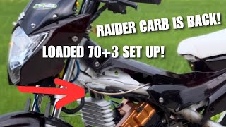 Raider carb is back  70  3 Loaded engine set up [upl. by Sedgewick]