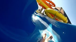 xbionic sphere Aqua Arena  Blue Water Slide  Tobogán modrý Onride POV [upl. by Unam]