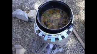 Rocket stove en vermex vermiculite expansee [upl. by Eiuqcaj]