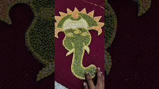 eco friendly ganeshaganesha with multigrainsyoutubeshortsganesha with pulses [upl. by Naesyar560]