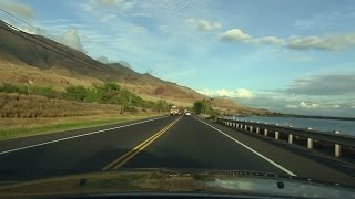 ラハイナ（Banyan Tree） から キヘイ（Kamaole Beach）までをドライブ ： Drive from Lahaina to Kihei  ぶらり旅ハワイ [upl. by Dela719]